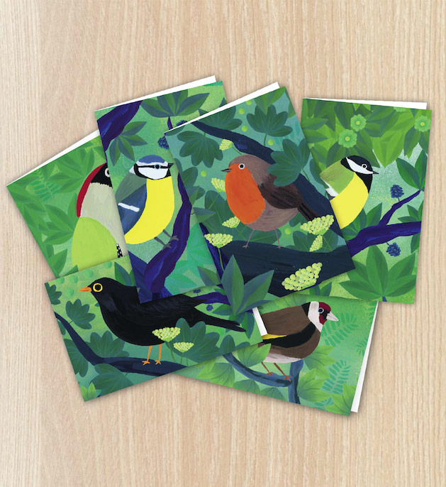 The postcards “Birds of Europe”