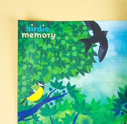 L’affiche Oiseaux des jardins